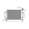 Intercooler pour AUDI A3 3/5 Portes 2003-2008, OEM: 1K0145803F, Neuf