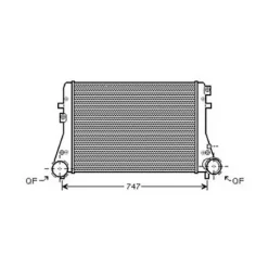 Intercooler pour AUDI A3 3/5 Portes 2003-2008, OEM: 1K0145803CD, Neuf