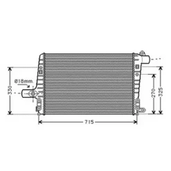 Intercooler pour AUDI A6 II ph.1 1997-2001, OEM: 4B0145805A, Neuf