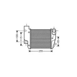 Intercooler pour AUDI A6 III ph.1 2004-2008, OEM: 4F0145806AA, Neuf