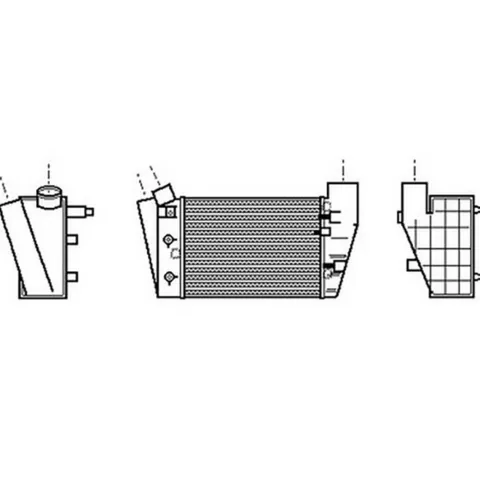 Intercooler pour AUDI A4 II 2000-2004, OEM: 8E0145806C, Neuf