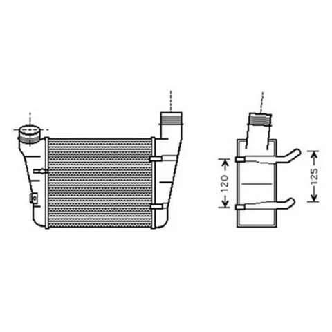 Intercooler pour AUDI A4 II 2000-2004, OEM: 8E0145805F, Neuf