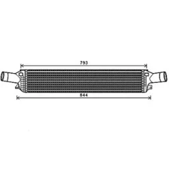 Intercooler pour AUDI A4 IV ph.1 2007-2011, OEM: 8K0145805AC, Neuf