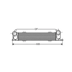 Intercooler pour BMW Serie 3 E90-E91 2005-2008, OEM: 17517798788, Neuf