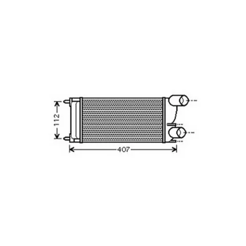 Intercooler pour CITROËN BERLINGO I ph.2 2002-2008, OEM: 0384L9, Neuf