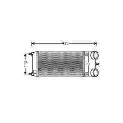 Intercooler pour CITROËN C3 II ph.1 2009-2013, OEM: 1440C0, Neuf