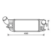 Intercooler pour CITROËN C5 II ph.1 2008-2010, OEM: 0384N4, Neuf