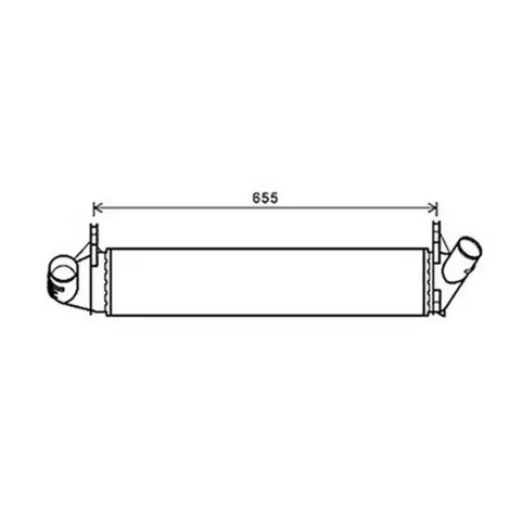 Intercooler pour DACIA LOGAN I ph.1 2005-2008, OEM: 8200409045, Neuf