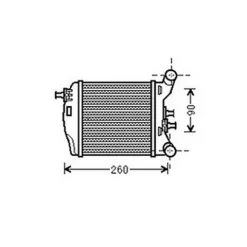 Intercooler pour FIAT 500 ph.1 2007-2015, OEM: 51819186, Neuf
