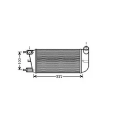 Intercooler pour FIAT 500 ph.1 2007-2015, OEM: 1560794, Neuf
