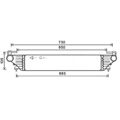 Intercooler pour FIAT 500L ph.1 2012-2017, OEM: 51887954, Neuf
