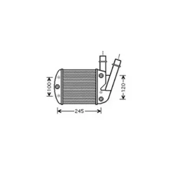 Intercooler pour FIAT PANDA II ph.1 2003-2012, OEM: 46823259, Neuf