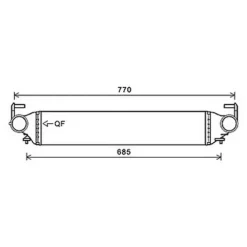 Intercooler pour FIAT 500X 2015-2018, OEM: 51965901, Neuf