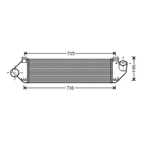 Intercooler pour FORD FOCUS I ph.2 2001-2004, OEM: 1746975, Neuf