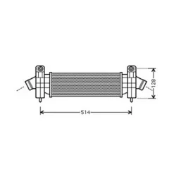 Intercooler pour FORD MONDEO II ph.1 2000-2003, OEM: 1313503, Neuf