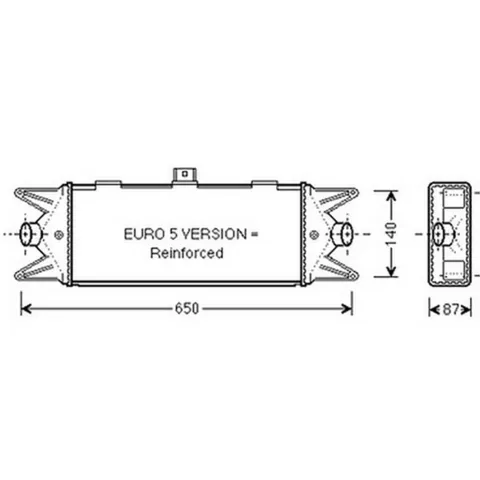 Intercooler pour IVECO DAILY 2009-2011, OEM: 5801349167, Neuf