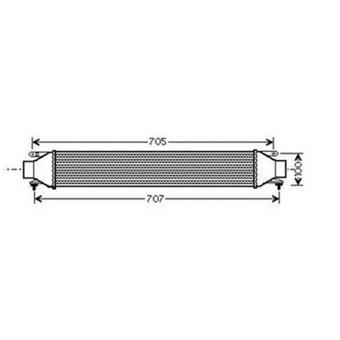Intercooler pour LANCIA DELTA depuis 2008, OEM: 51783791, Neuf
