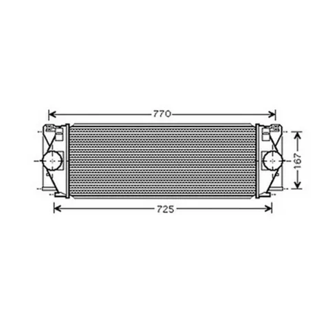 Intercooler pour MERCEDES SPRINTER II ph.1 2006-2013 (W906), OEM: 9065010101, Neuf