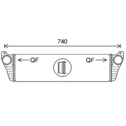 Intercooler pour MERCEDES VITO II ph.2 2010-2014 (W639), OEM: 6395011301, Neuf