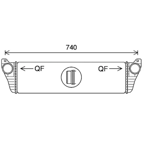 Intercooler pour MERCEDES VITO II ph.2 2010-2014 (W639), OEM: 6395011301, Neuf