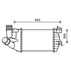 Intercooler pour OPEL ASTRA H 2004-2007, OEM: 13213402, Neuf