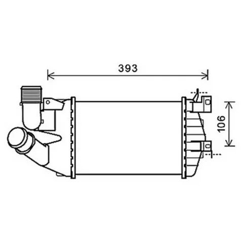 Intercooler pour OPEL ASTRA H 2004-2007, OEM: 13213402, Neuf