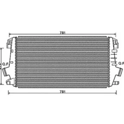 Intercooler pour OPEL ASTRA H 2007-2009, OEM: 1302133, Neuf