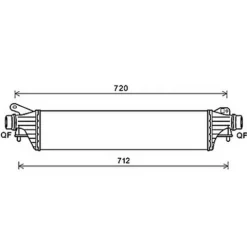 Intercooler pour OPEL CORSA E 2015-2019, OEM: 1302311, Neuf