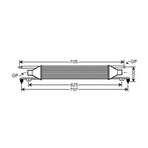 Intercooler pour OPEL CORSA D ph.1 2006-2010, OEM: 55702194, Neuf