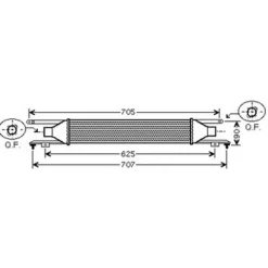 Intercooler pour OPEL CORSA D ph.1 2006-2010, OEM: 55702004, Neuf