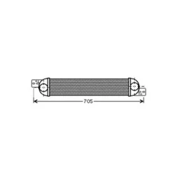 Intercooler pour OPEL MERIVA A ph.2 2006-2010, OEM: 1300411, Neuf