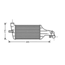 Intercooler pour OPEL ZAFIRA A 1999-2005, OEM: 93175282, Neuf
