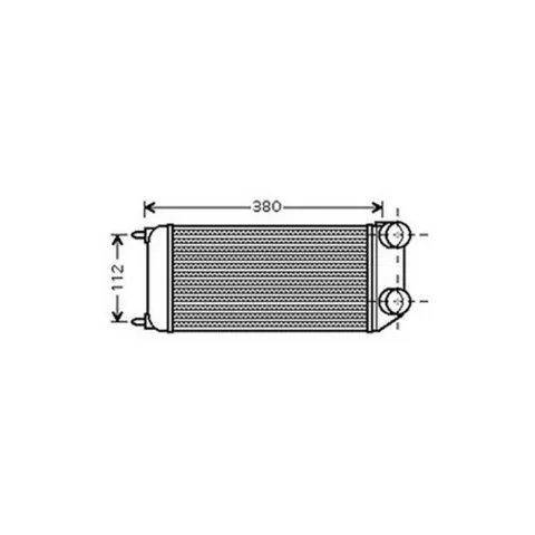 Intercooler pour PEUGEOT 106 ph.2 1998-2005, OEM: 0384H1, Neuf
