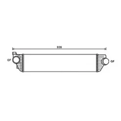 Intercooler pour RENAULT MASTER III ph.1 2010-2014, OEM: 144960015R, Neuf