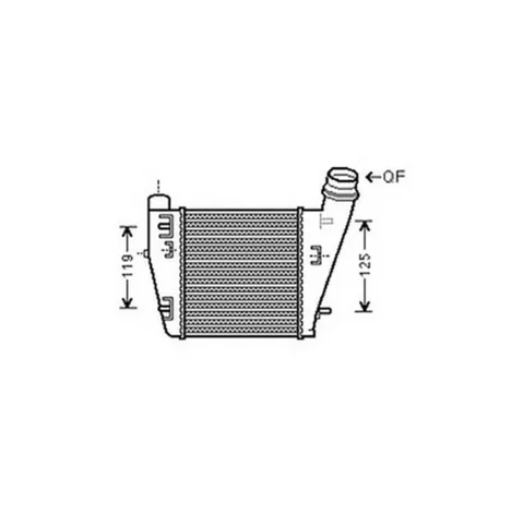 Intercooler pour RENAULT TWINGO II ph.1 2007-2011, OEM: 8200369311, Neuf