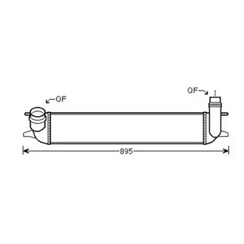 Intercooler pour RENAULT LAGUNA III 2007-2010, OEM: 144610001N, Neuf