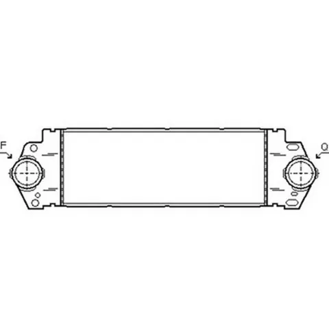 Intercooler pour VOLKSWAGEN TRANSPORTER T5 ph.1 2003-2009, OEM: 7H0145804B, Neuf