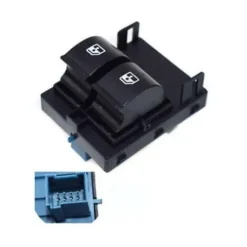 Interrupteur lève vitre électrique avant gauche pour FIAT FIORINO III phase 2 depuis 2016, 2 bouton, Neuf