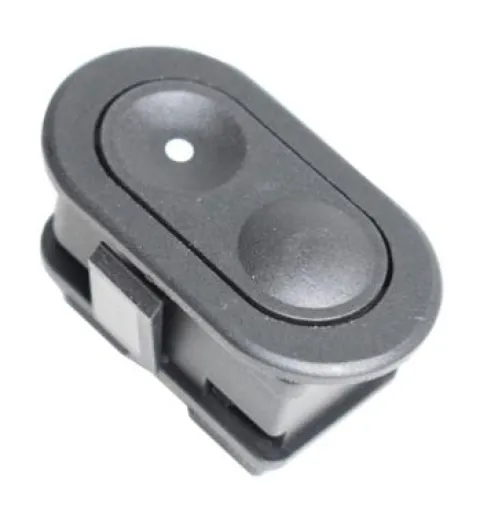 Interrupteur/Bouton de lève vitre électrique sur porte avant droite pour FIAT PUNTO I, 1993-1999, 1 bouton, noir, Neuf