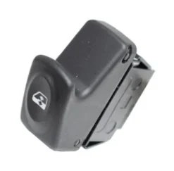 Interrupteur/Bouton de lève vitre électrique sur porte avant gauche pour RENAULT KANGOO I phase 1, 1997-2003, 1 bouton, noir, Neuf