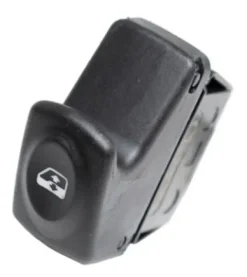 Interrupteur/Bouton de lève vitre électrique sur porte avant droite ou gauche pour RENAULT CLIO II phase 1, 1998-2001, 1 bouton, noir, Neuf