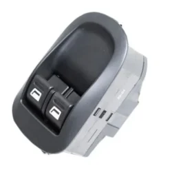 Interrupteur/Bouton de lève vitre électrique sur porte avant gauche pour CITROËN JUMPY II, 2007-2016, 2 boutons, noir, Neuf