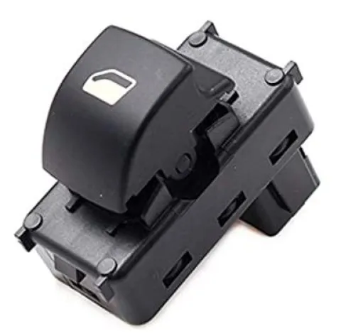 Interrupteur/Bouton de lève vitre électrique sur porte avant droite pour PEUGEOT 207, 2006-2009, 1 bouton, noir, Neuf