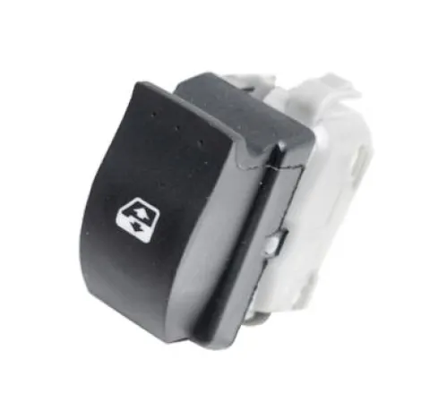 Interrupteur/Bouton de lève vitre électrique sur porte avant droite pour RENAULT CLIO II phase 2, 2001-2005, 1 bouton, noir, Neuf