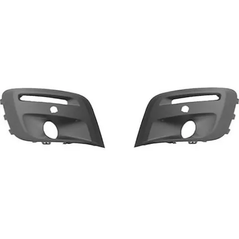 Kit 2 grilles de calandre pour CITROËN BERLINGO II ph.3 2015-2018, antibrouillards, radar, à peindre