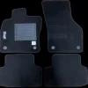 Kit 4 Tapis de sol Auto pour VOLKSWAGEN GOLF VIII, depuis 2020, avec sigle GOLF, moquette noire, avec CLIPS, Neuf