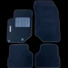 Kit 4 Tapis de sol Auto pour PEUGEOT 2008 II ph.1, 2019-2023, avec sigle 2008, moquette noire et clips, Neuf