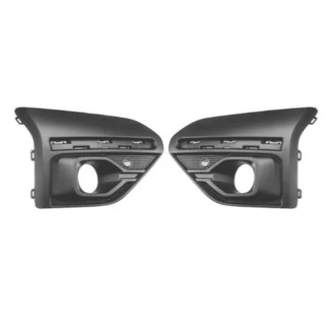 Kit Grille avant droite et gauche pour DACIA JOGGER depuis 2021, noire gaufré, avec trou feu antibrouillard, avec trou profil, avec trous radar + supports, Neuve