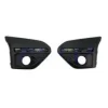 Kit grille pare chocs avant droit et gauche pour DACIA SANDERO STEPWAY III phase 1 depuis 2021, trou antibrouillard, trous profils, noir gaufré, Neuf