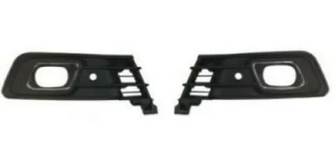 Kit Grilles de calandre droit et gauche pour RENAULT CAPTUR 2017-2019, trous Antibrouillard et PDC, Noires et Chromées, Neuves